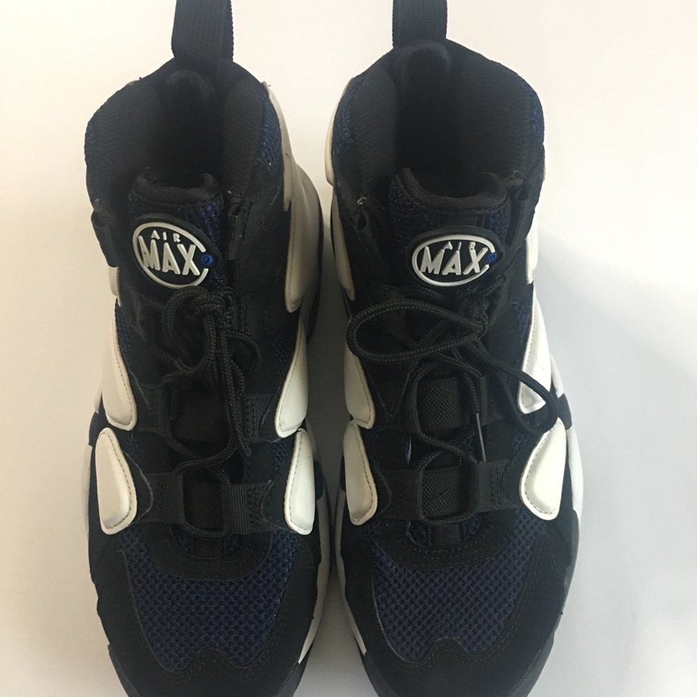 SOLD-Nike Air Max Uptempo 2 Size 8.5 Black/Navy - Picture 10 of 11